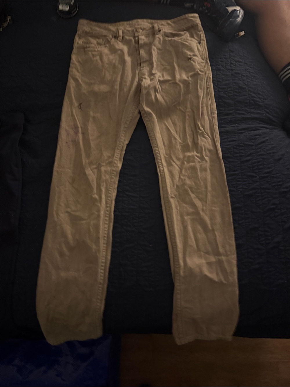Diesel Men's Khaki Casual Pants - Classic Straight Fit
